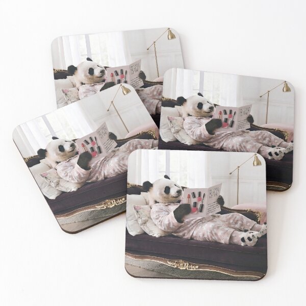 Item preview, Cozy Panda Reading in Bed designed and sold by AfresStudio.