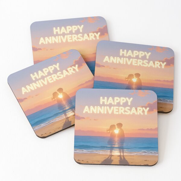Item preview, Happy Anniversary – Tropical Beach Romance designed and sold by Nomad-Maynard.