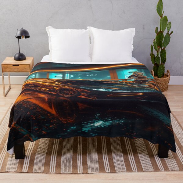 Item preview, Cyberpunk Nordic Hypercar Carbon Gold Art designed and sold by JMAVILA ART.