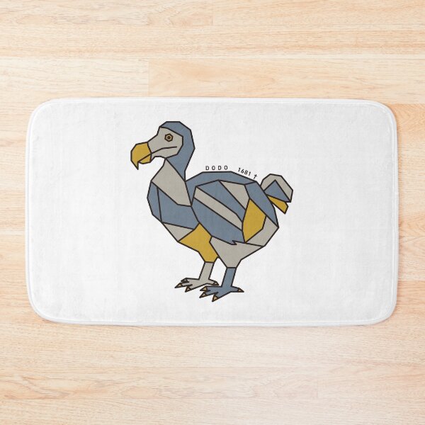 Item preview, Geometric Dodo Bird - Mustard & Grey Accent designed and sold by AnimalsKnowAll.