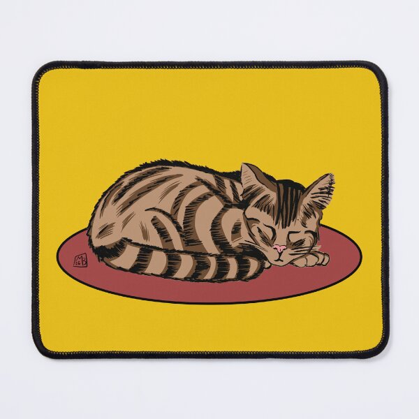 Item preview, Sleeping Tabby Cat designed and sold by blacksnowcomics.