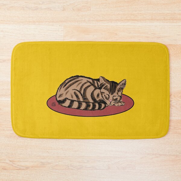 Item preview, Sleeping Tabby Cat designed and sold by blacksnowcomics.