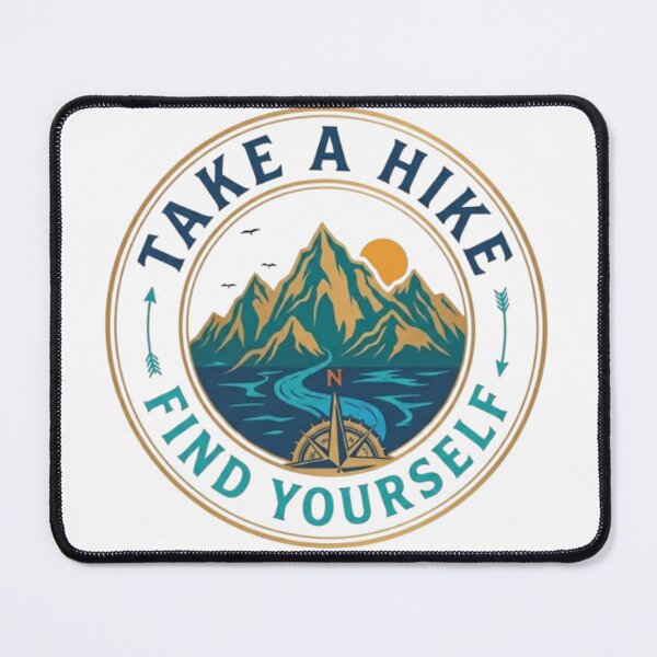 Item preview, Take A Hike Find Yourself Hiking Vintage Compass Mountain T-Shirt designed and sold by Salma.Store.