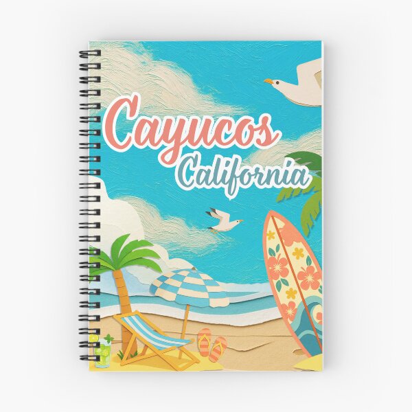 Item preview, Cayucos California Beach Scene - Papercraft Surf Art Souvenir designed and sold by DonnaRaine.