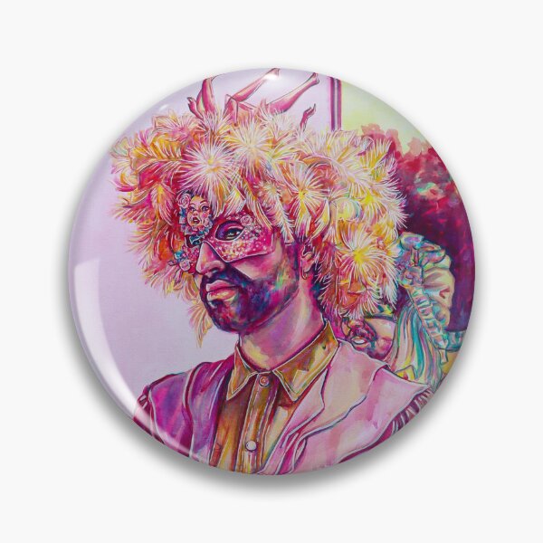 Item preview, Doll Parts Portrait at Mardi Gras No. 1 designed and sold by LaurenMarieArt.