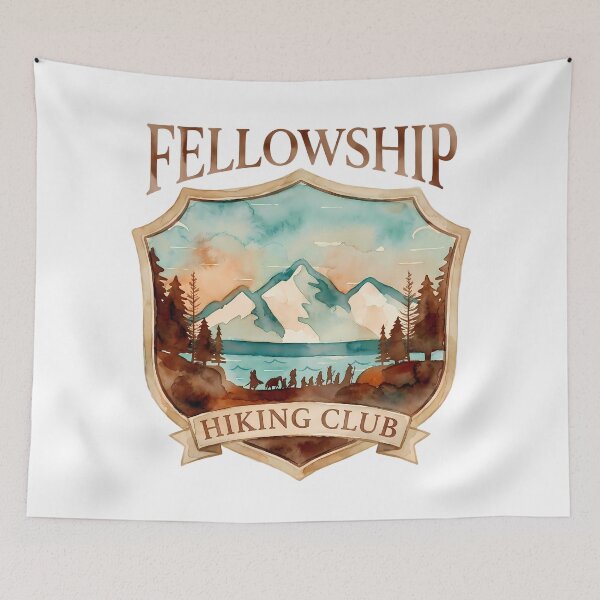 Item preview, Fellowship Hiking Club - LOTR Funny designed and sold by FrontierCosmic.