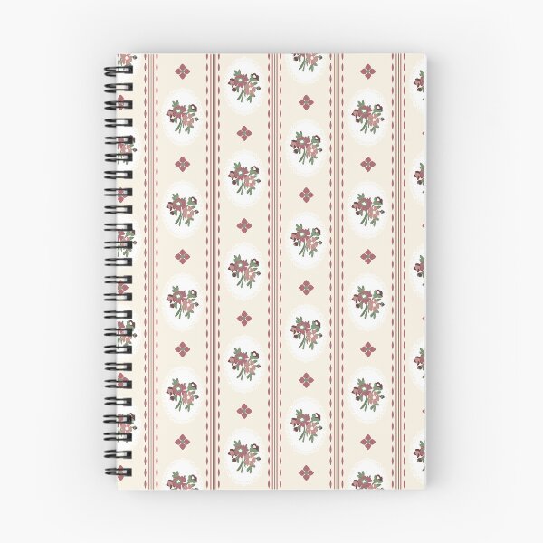 Item preview, Farmhouse Floral Ticking Stripe in Dusty Rose designed and sold by YesterdayColl.