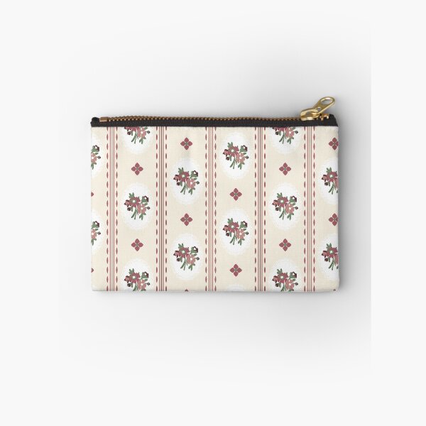 Item preview, Farmhouse Floral Ticking Stripe in Dusty Rose designed and sold by YesterdayColl.