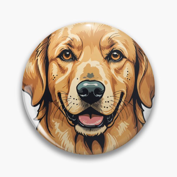 Item preview, Golden Retriever Face Portrait Pop Art Halftone Style – Golden retriever mom gift designed and sold by michallechowicz.