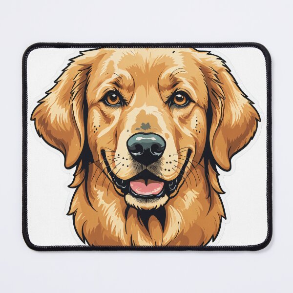 Item preview, Golden Retriever Face Portrait Pop Art Halftone Style – Golden retriever mom gift designed and sold by michallechowicz.