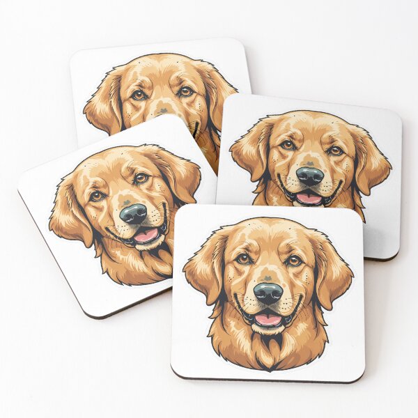 Item preview, Golden Retriever Face Portrait Pop Art Halftone Style – Golden retriever mom gift designed and sold by michallechowicz.