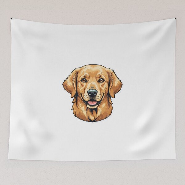 Item preview, Golden Retriever Face Portrait Pop Art Halftone Style – Golden retriever mom gift designed and sold by michallechowicz.