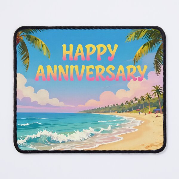 Item preview, Happy Anniversary – Tropical Beach Romance designed and sold by Nomad-Maynard.