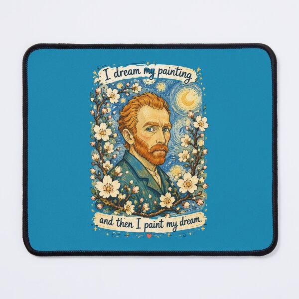 Item preview, Van Gogh Dream and Paint Quote designed and sold by couragecriativa.