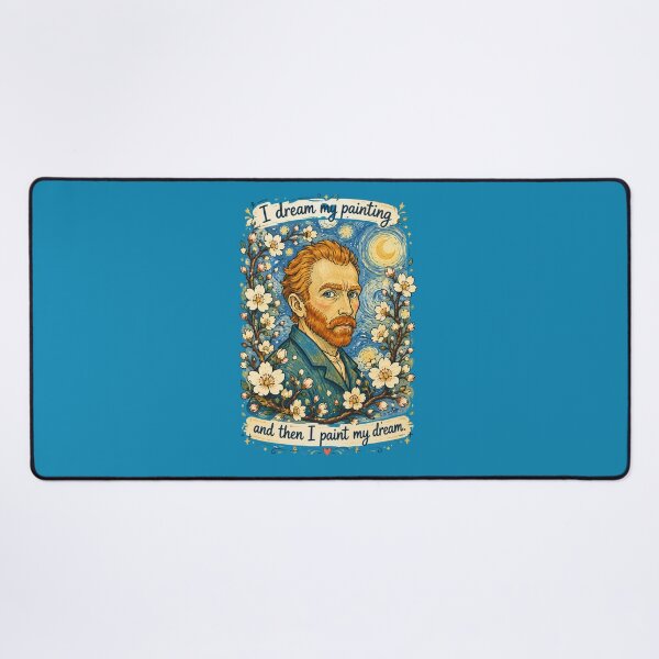 Item preview, Van Gogh Dream and Paint Quote designed and sold by couragecriativa.