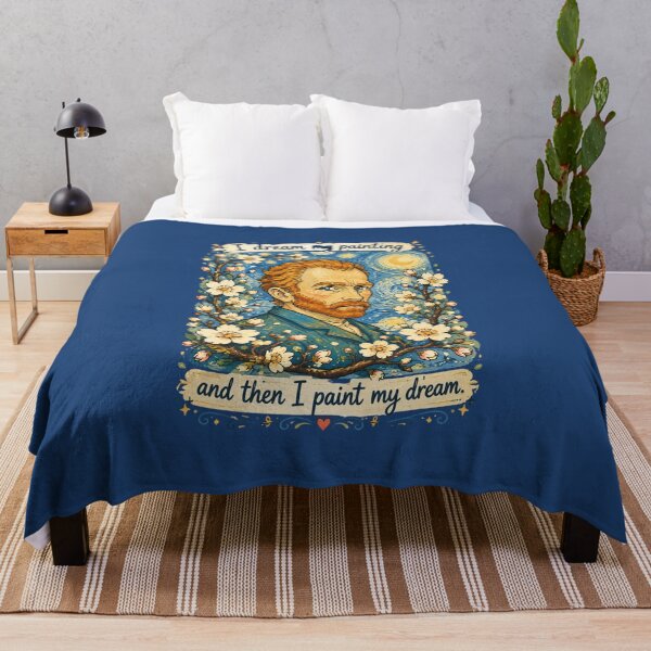 Item preview, Van Gogh Dream and Paint Quote designed and sold by couragecriativa.