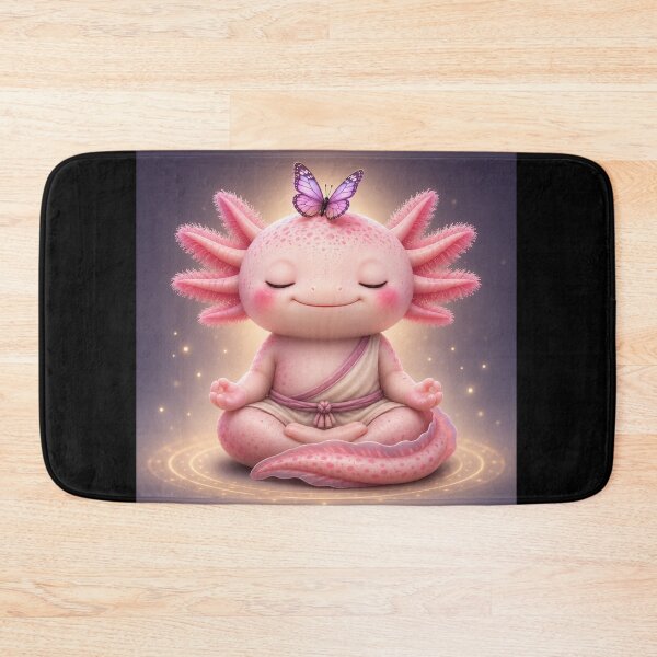 Item preview, Axolotl in Meditation – Zen and Butterfly designed and sold by Axokris.