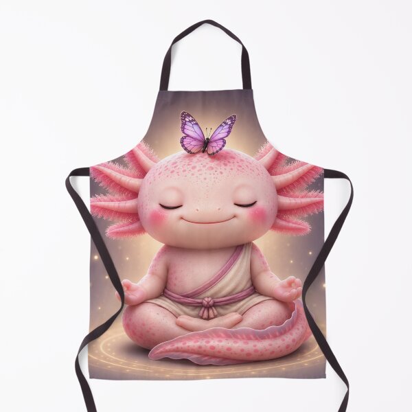 Item preview, Axolotl in Meditation – Zen and Butterfly designed and sold by Axokris.