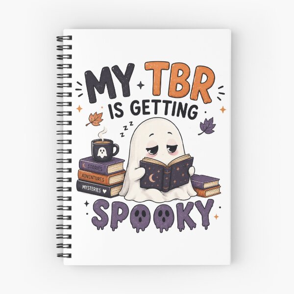 Item preview, My TBR Is Getting Spooky – Funny Book Lover Ghost Halloween Shirt designed and sold by youcefben48.
