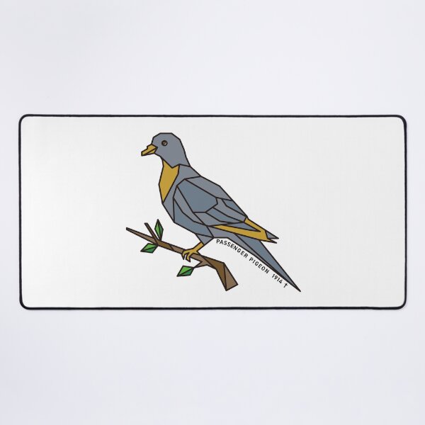 Item preview, Geometric Passenger Pigeon - Mustard & Grey Accents designed and sold by AnimalsKnowAll.