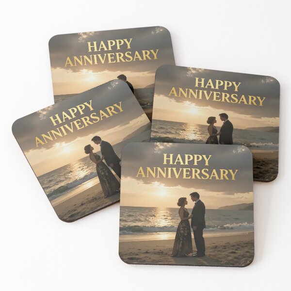 Item preview, Happy Anniversary – Tropical Beach Romance designed and sold by Nomad-Maynard.