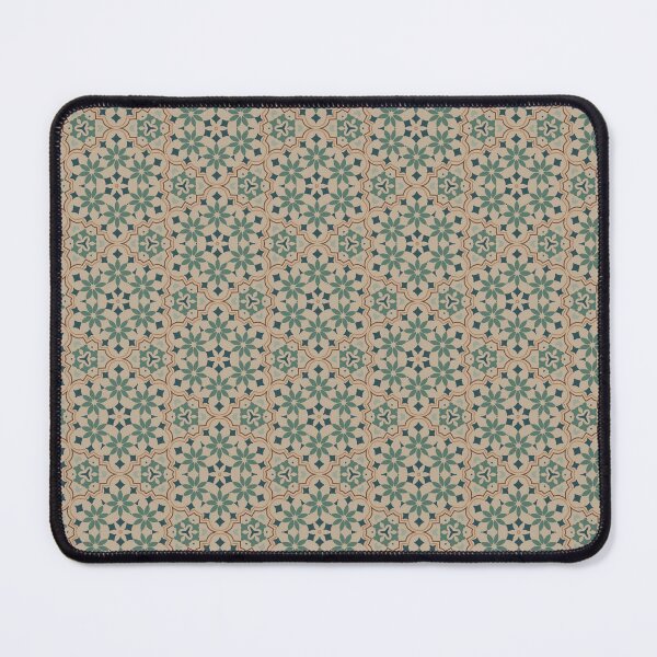 Item preview, Floral mosaic beige designed and sold by Ana Gorozpe.
