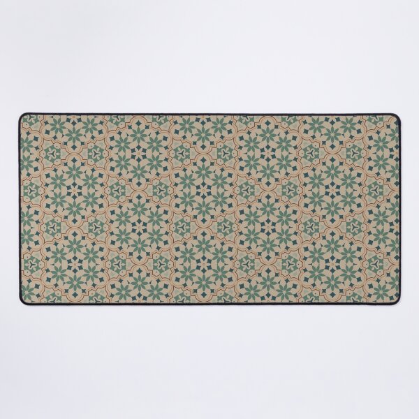 Item preview, Floral mosaic beige designed and sold by Ana Gorozpe.