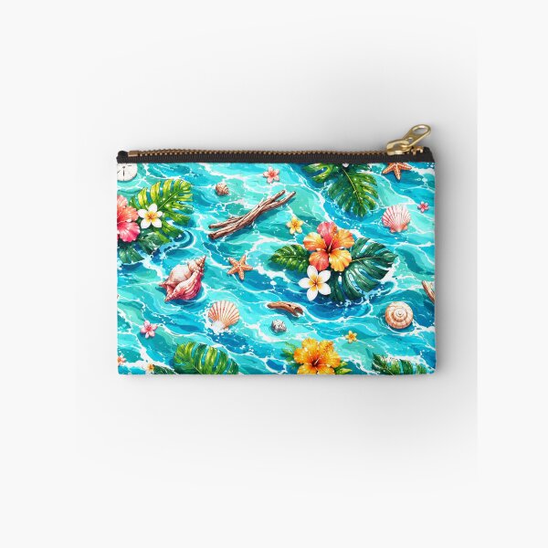 Item preview, Summer Fantasy Flowers, Palm Leaves, Shells, Ocean Pattern designed and sold by DEC02.