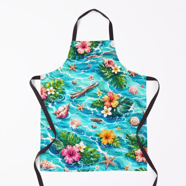 Item preview, Summer Fantasy Flowers, Palm Leaves, Shells, Ocean Pattern designed and sold by DEC02.