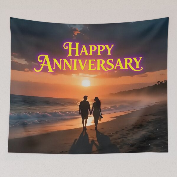 Item preview, Happy Anniversary – Tropical Beach Romance designed and sold by Nomad-Maynard.