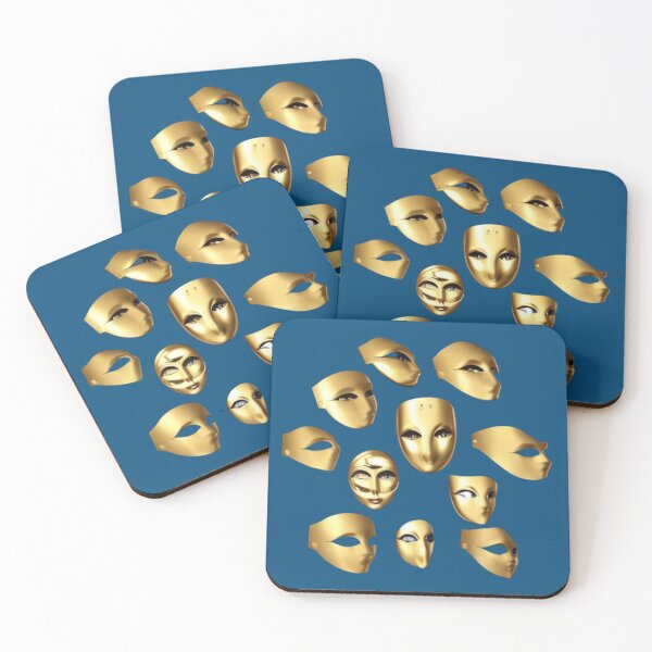 Item preview, Golden Mask Abstract Art designed and sold by Dew Drop Designs.