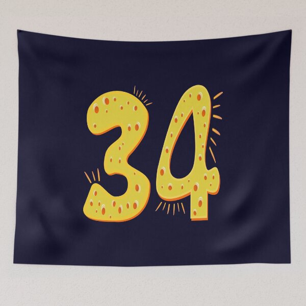 Item preview, NUMBER 34 designed and sold by minimalartstory.