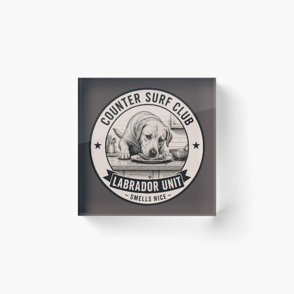 Item preview, Counter Surf Club - Labrador Unit - Smells Nice/Funny Labrador Dog Badge Logo  designed and sold by Halejo68.