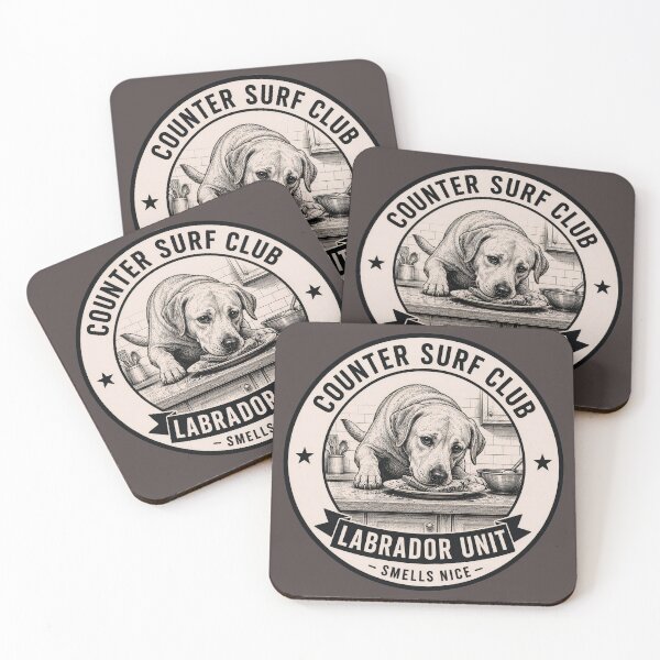 Item preview, Counter Surf Club - Labrador Unit - Smells Nice/Funny Labrador Dog Badge Logo  designed and sold by Halejo68.