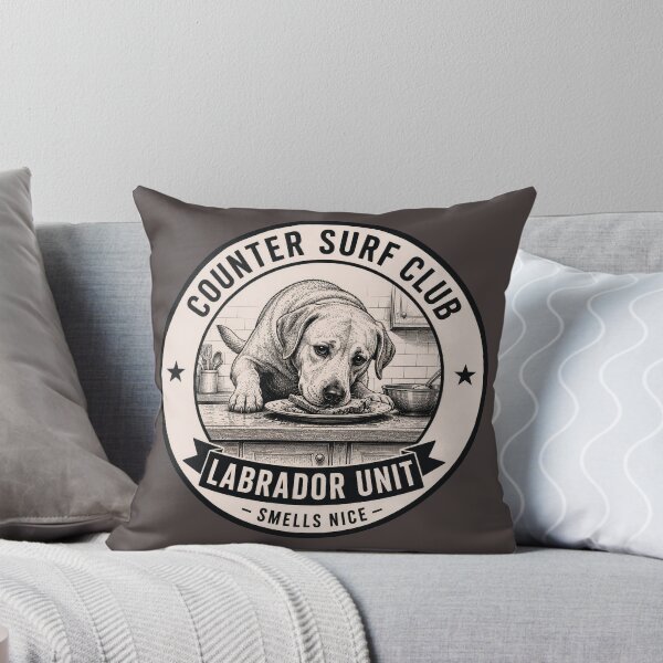 Item preview, Counter Surf Club - Labrador Unit - Smells Nice/Funny Labrador Dog Badge Logo  designed and sold by Halejo68.