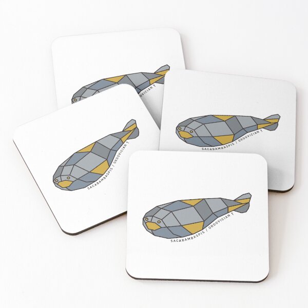 Item preview, Geometric Sacabambaspis - Mustard & Grey Accents designed and sold by AnimalsKnowAll.