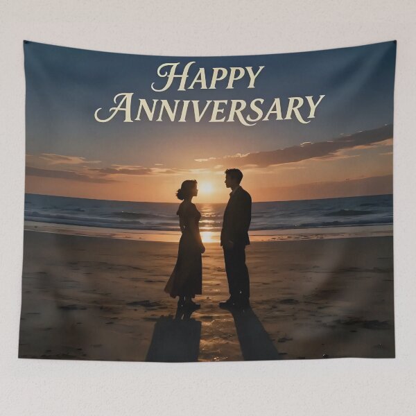 Item preview, Happy Anniversary – Tropical Beach Romance designed and sold by Nomad-Maynard.