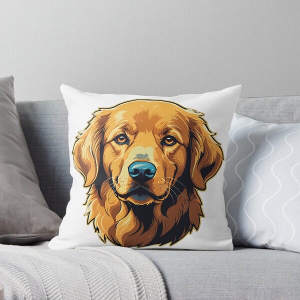 Item preview, Golden Retriever Face Portrait Neon Glow Dark Style – Golden retriever mom gift designed and sold by michallechowicz.