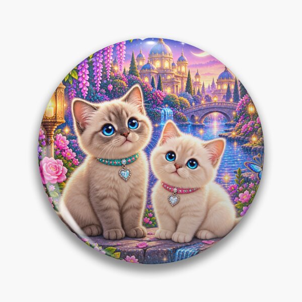 Artikelvorschau, Cute Fantasy Kittens Magical Garden entworfen und verkauft von AnjaSarahArt.