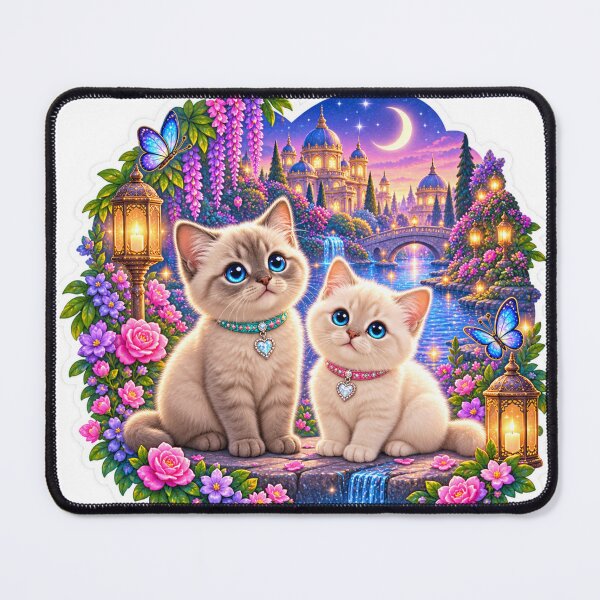 Item preview, Cute Fantasy Kittens Magical Garden designed and sold by AnjaSarahArt.
