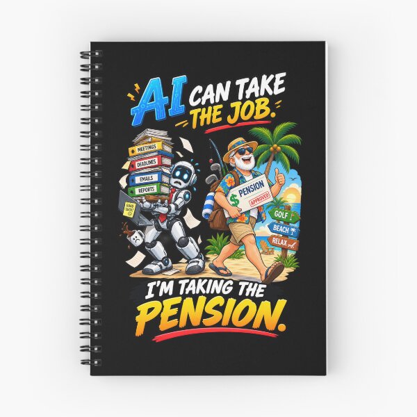 Item preview, AI CAN TAKE THE JOB. I’M TAKING THE PENSION. designed and sold by signshirtz.