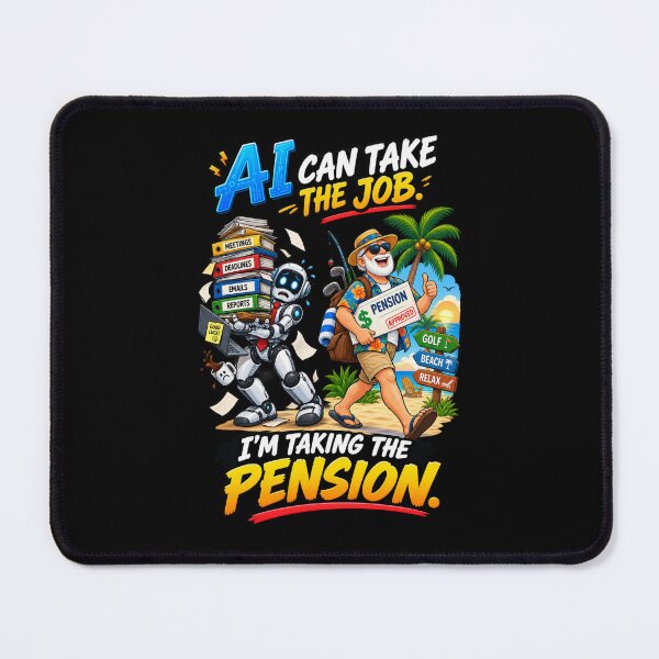 Item preview, AI CAN TAKE THE JOB. I’M TAKING THE PENSION. designed and sold by signshirtz.