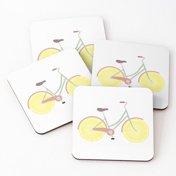 Artikelvorschau, Wandbild mit Zitronenfahrrad, Kunstdruck mit Zitrusmotiv, verspielte Fahrraddekoration, Retro-Illustration entworfen und verkauft von RickE.