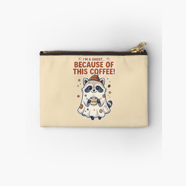 Item preview, I'm a ghost...Because of this coffee! - Raccoon with Halloween coffee designed and sold by ParadoxParadox.