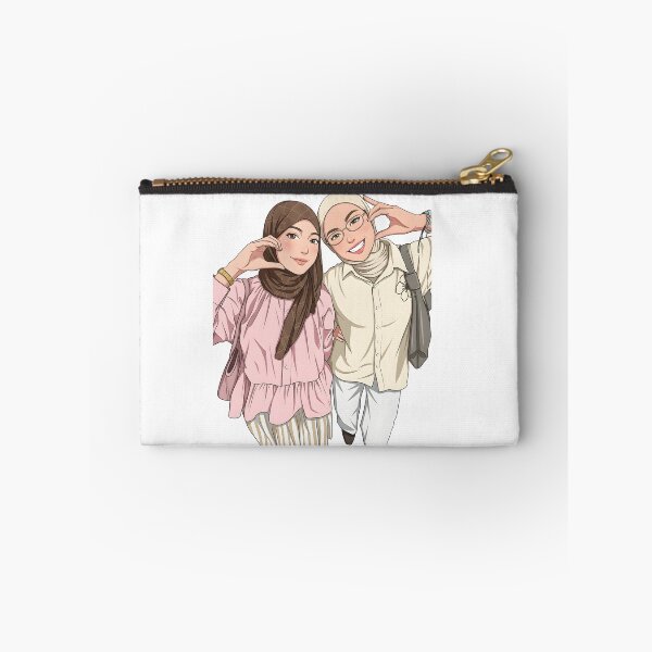 Item preview, Hijab women best friend forever ootd illustration vector art  designed and sold by sabartgunpla.