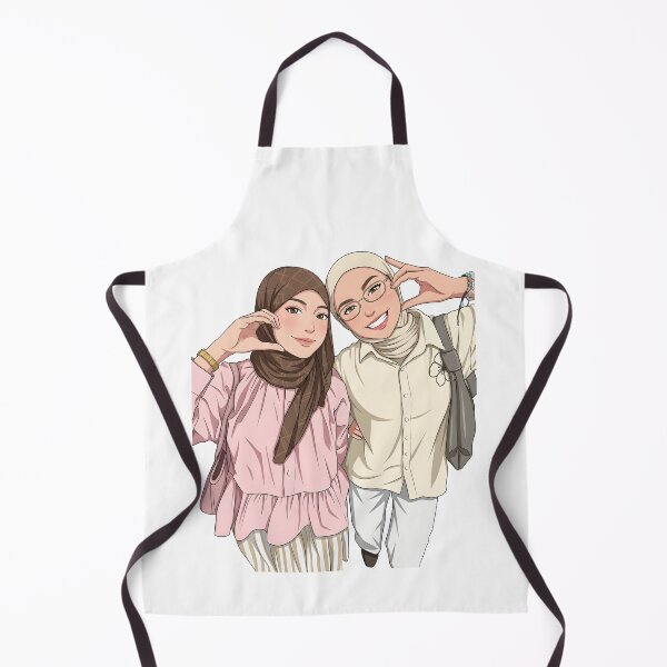 Aperçu de l'œuvre Illustration vectorielle de la tenue du jour (OOTD) de la femme voilée, son meilleur ami pour toujours. créée et vendue par sabartgunpla.