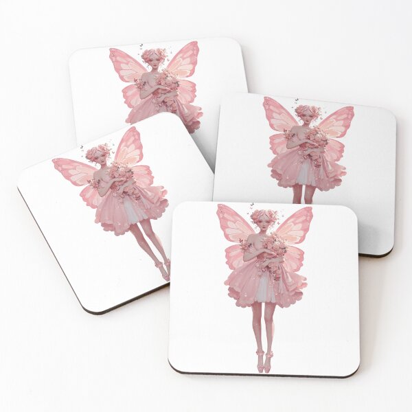 Item preview, Pink Flower Fairy With Butterfly Wings  designed and sold by LC&LCPlatform.