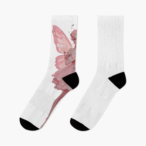 Item preview, Pink Flower Fairy With Butterfly Wings  designed and sold by LC&LCPlatform.