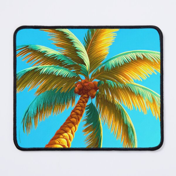 Item preview, Fantasy Tropical Palm Tree With Coconuts Colorful Art designed and sold by DEC02.