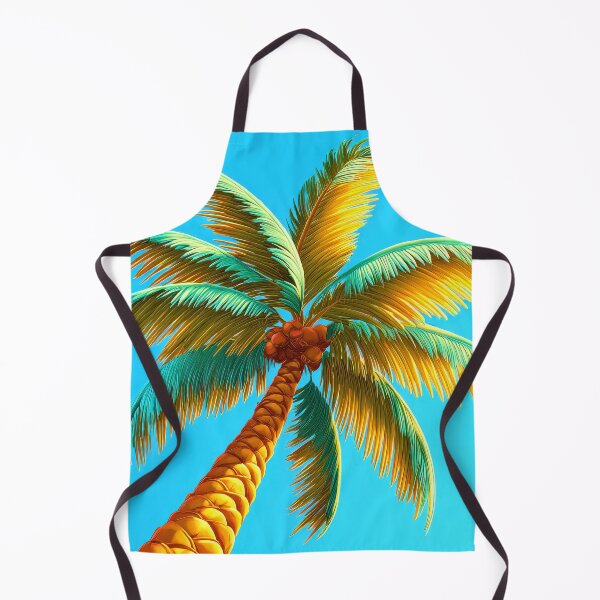 Aperçu de l'œuvre Palmier tropical fantastique avec noix de coco, art coloré créée et vendue par DEC02.